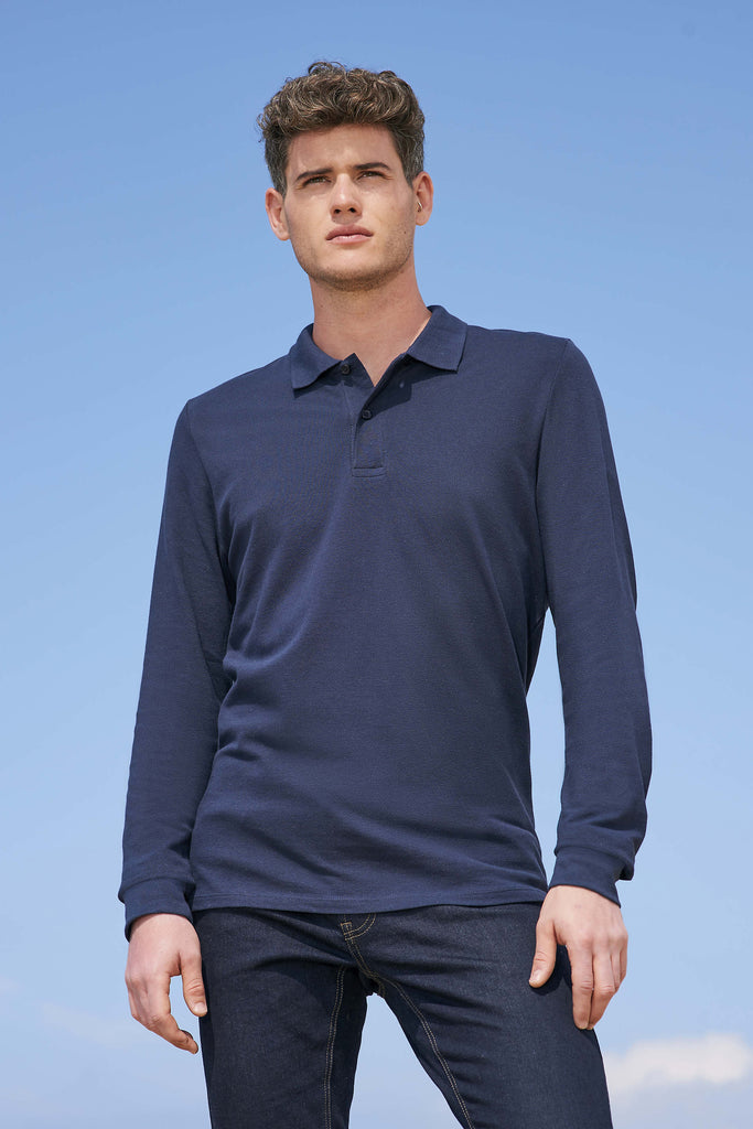 POLO MANCHES LONGUES HOMME MAILLE PIQUÉE - 02087