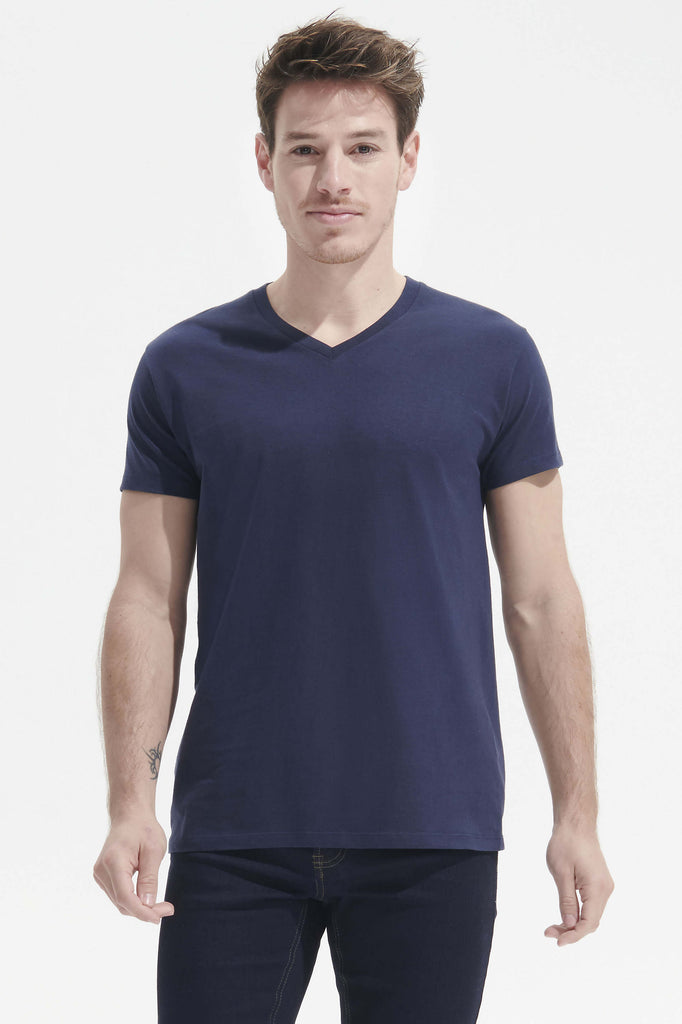 TEE-SHIRT HOMME COL V  - 02940