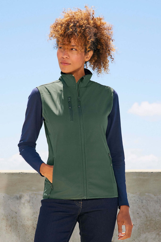 Veste zippée Falcon softshell sans manche pour femme - 03826